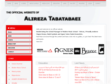 Tablet Screenshot of alirezatabatabaei.com